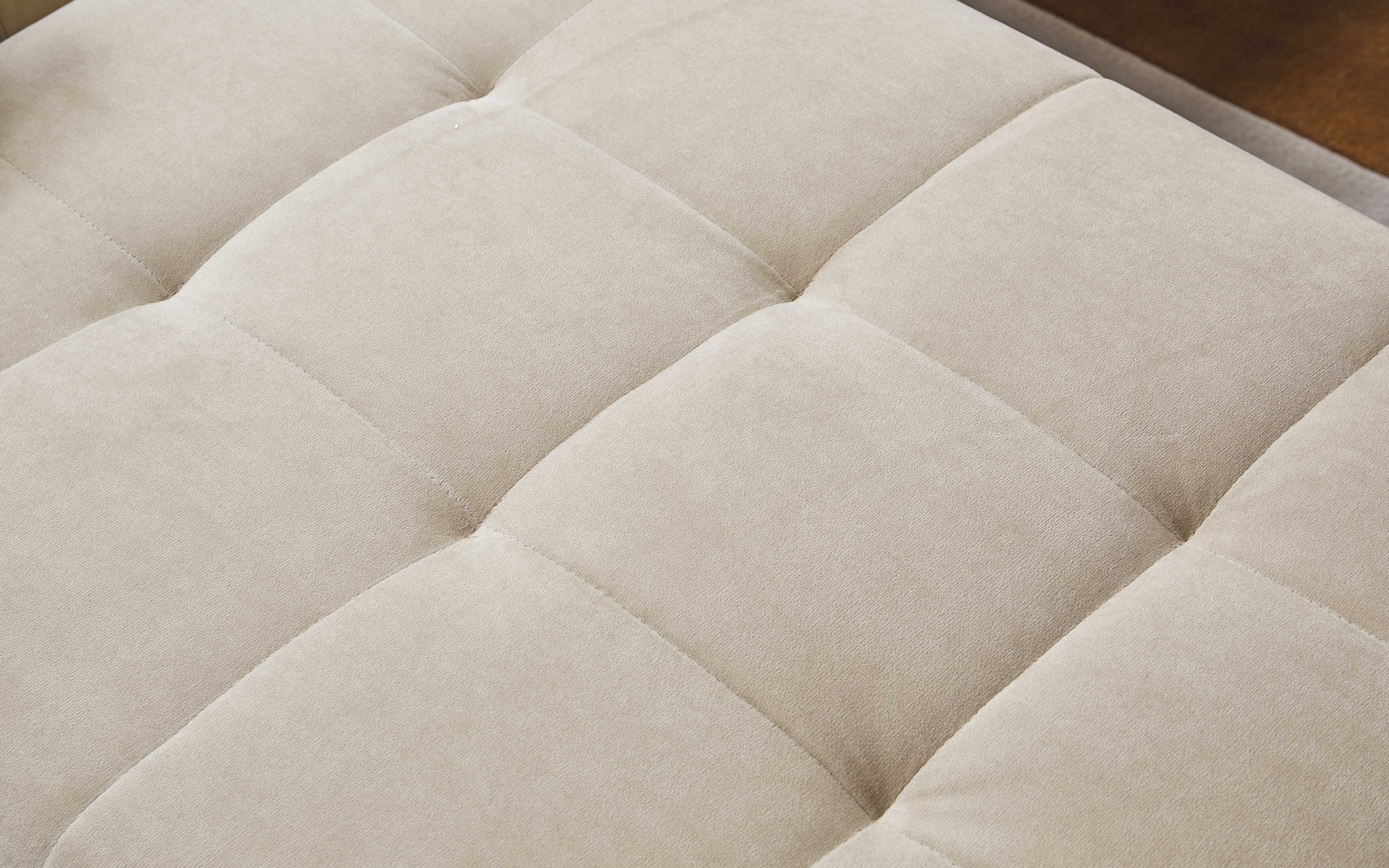 Orion Beige & White Modular Tufted Sectional